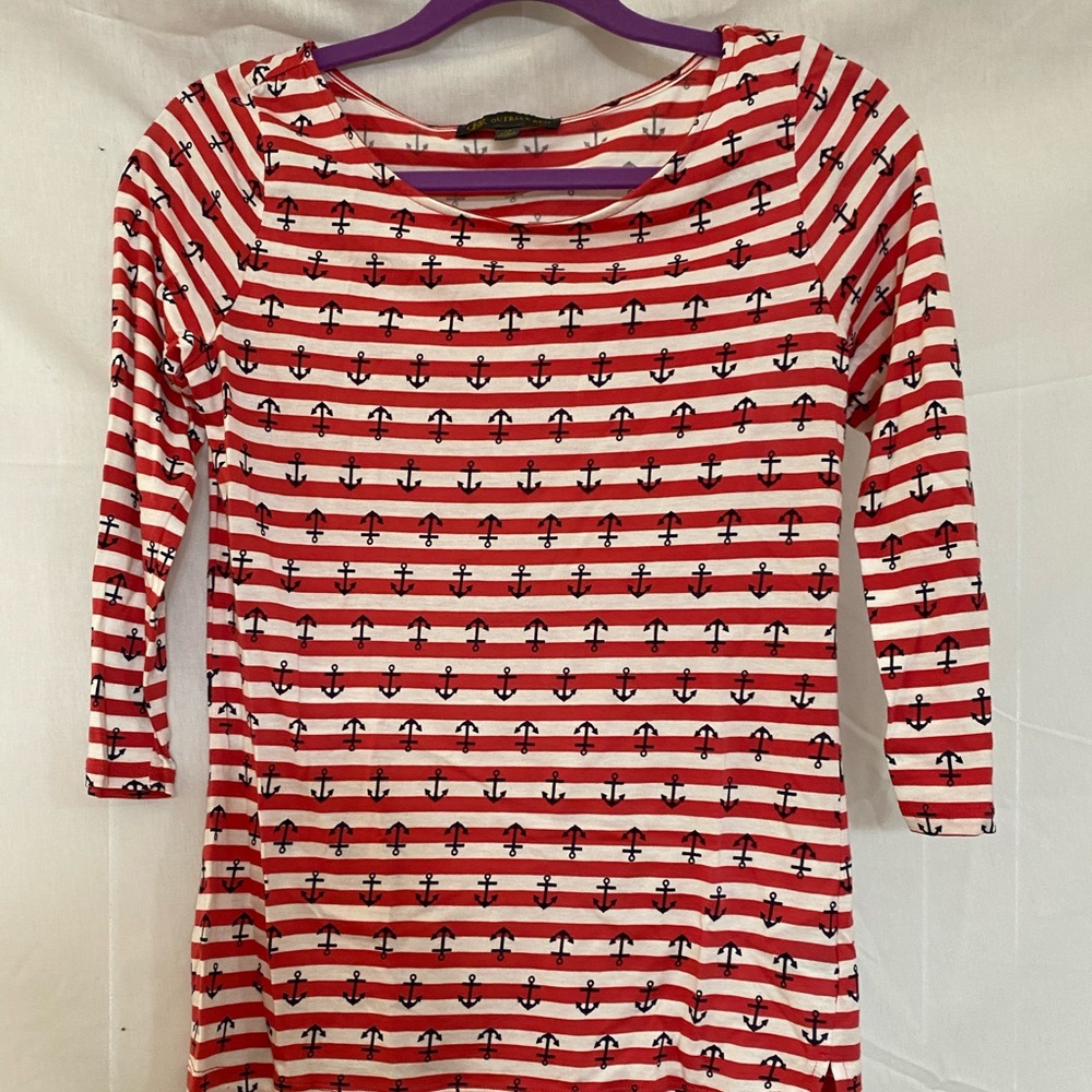 Red and White Anchor Shirt